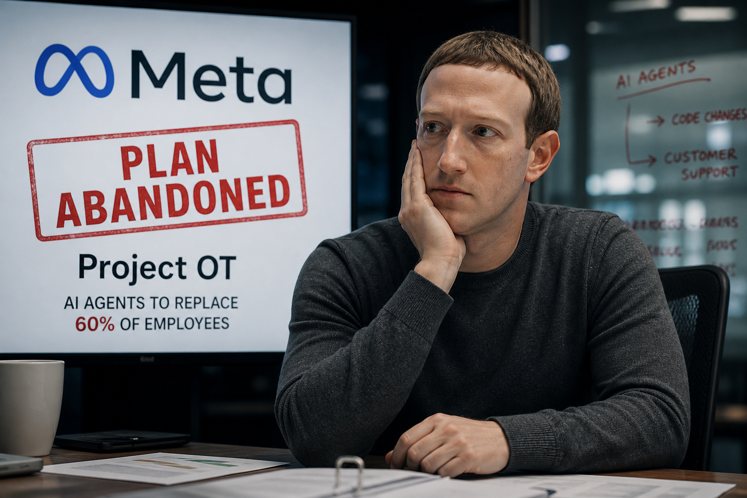 Meta Abandons Plan to Replace 60% of Employees with AI Agents