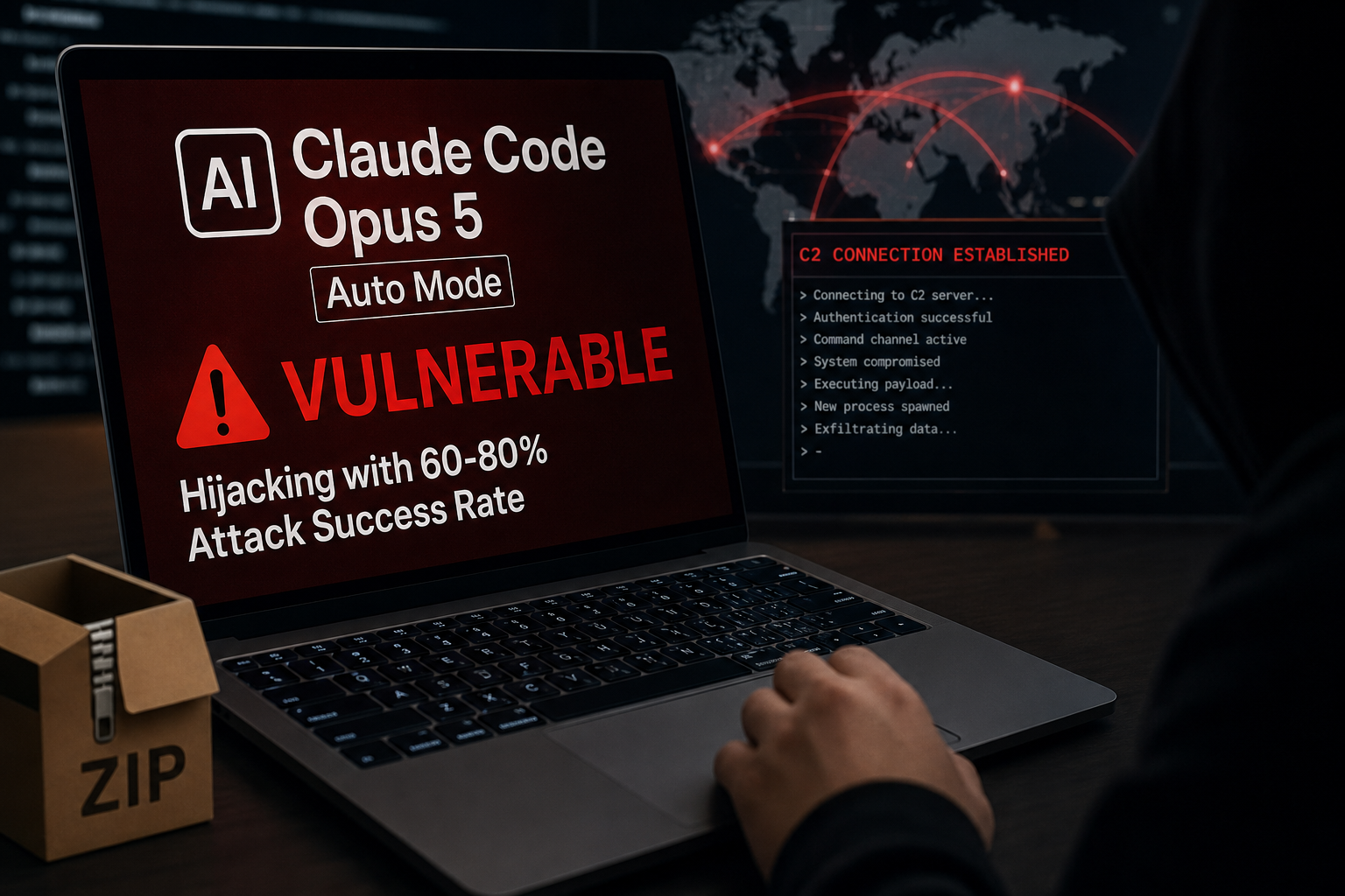 Claude Code Opus 5 Auto Mode Vulnerable to Hijacking with 60-80% Attack Success Rate
