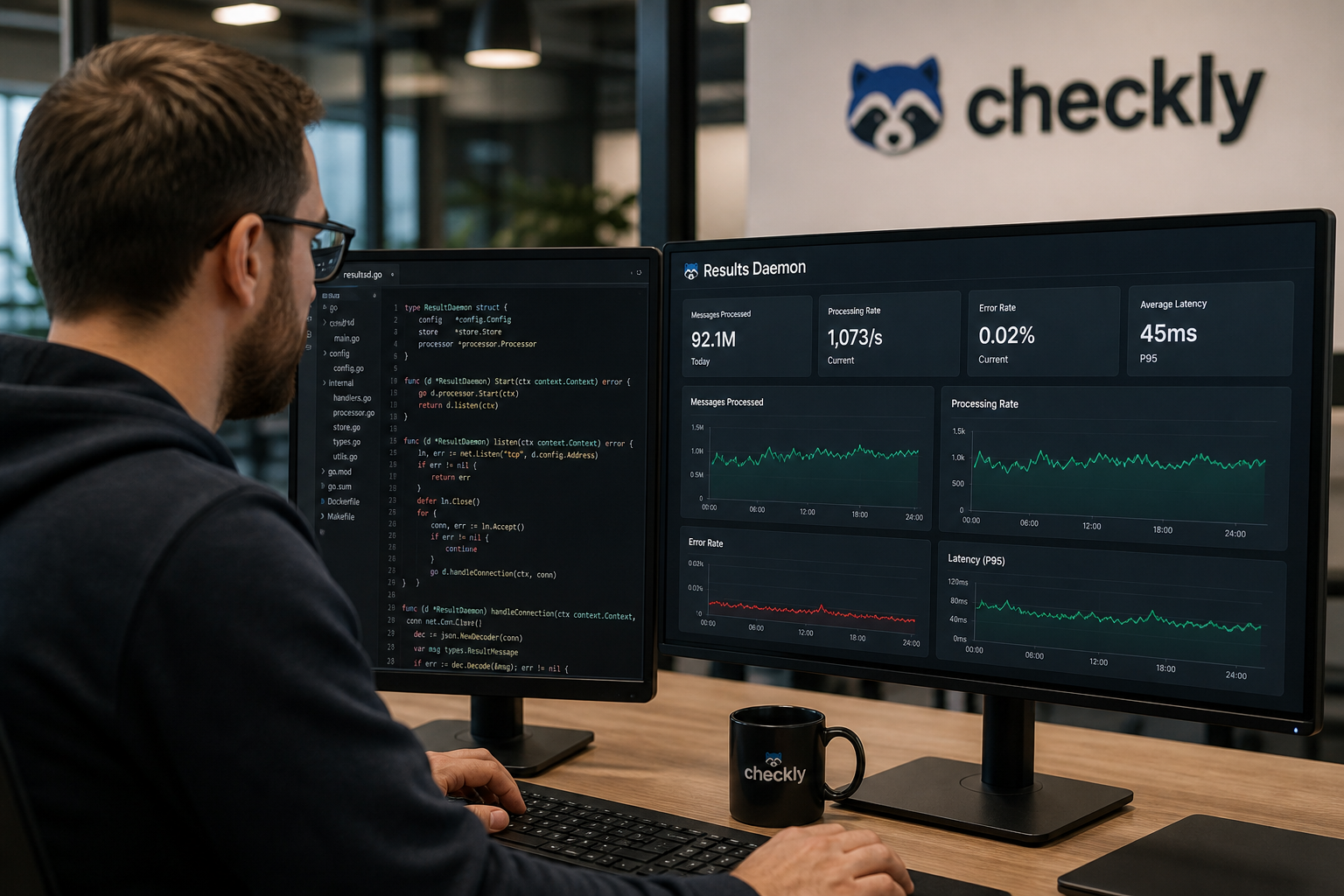 Checkly Rewrites 92M-Message-a-Day Service in Go with AI Agents