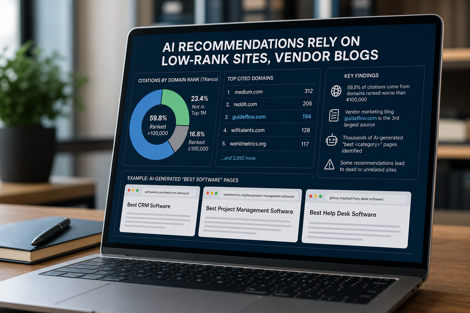 AI Recommendations Rely on Low-Rank Sites, Vendor Blogs