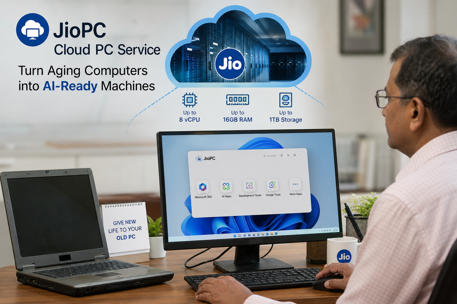Reliance Jio Expands Cloud PC Service to Turn Aging Computers into AI-Ready Machines