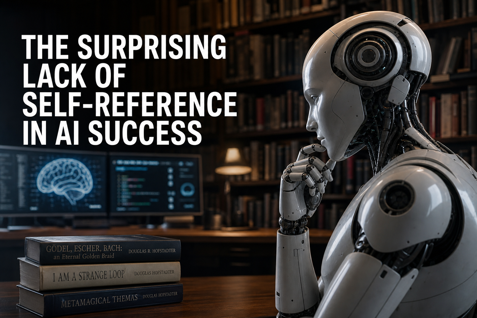 The Surprising Lack of Self-Reference in AI Success