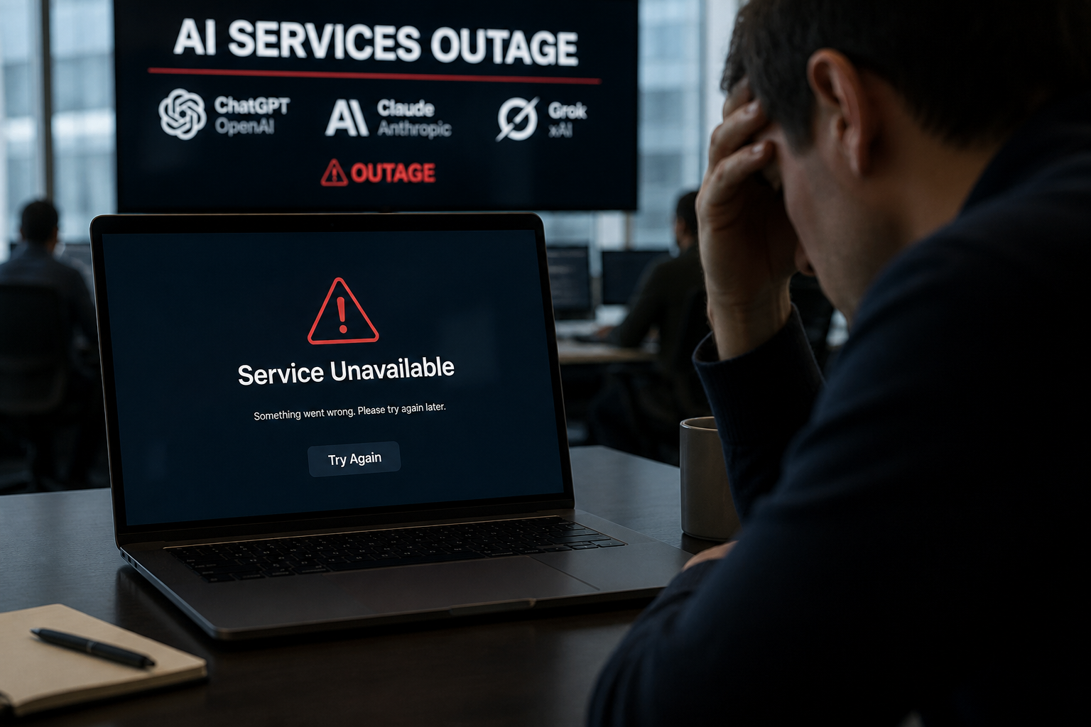 Mysterious Outages Hit AI Chatbots from OpenAI, Anthropic, and xAI