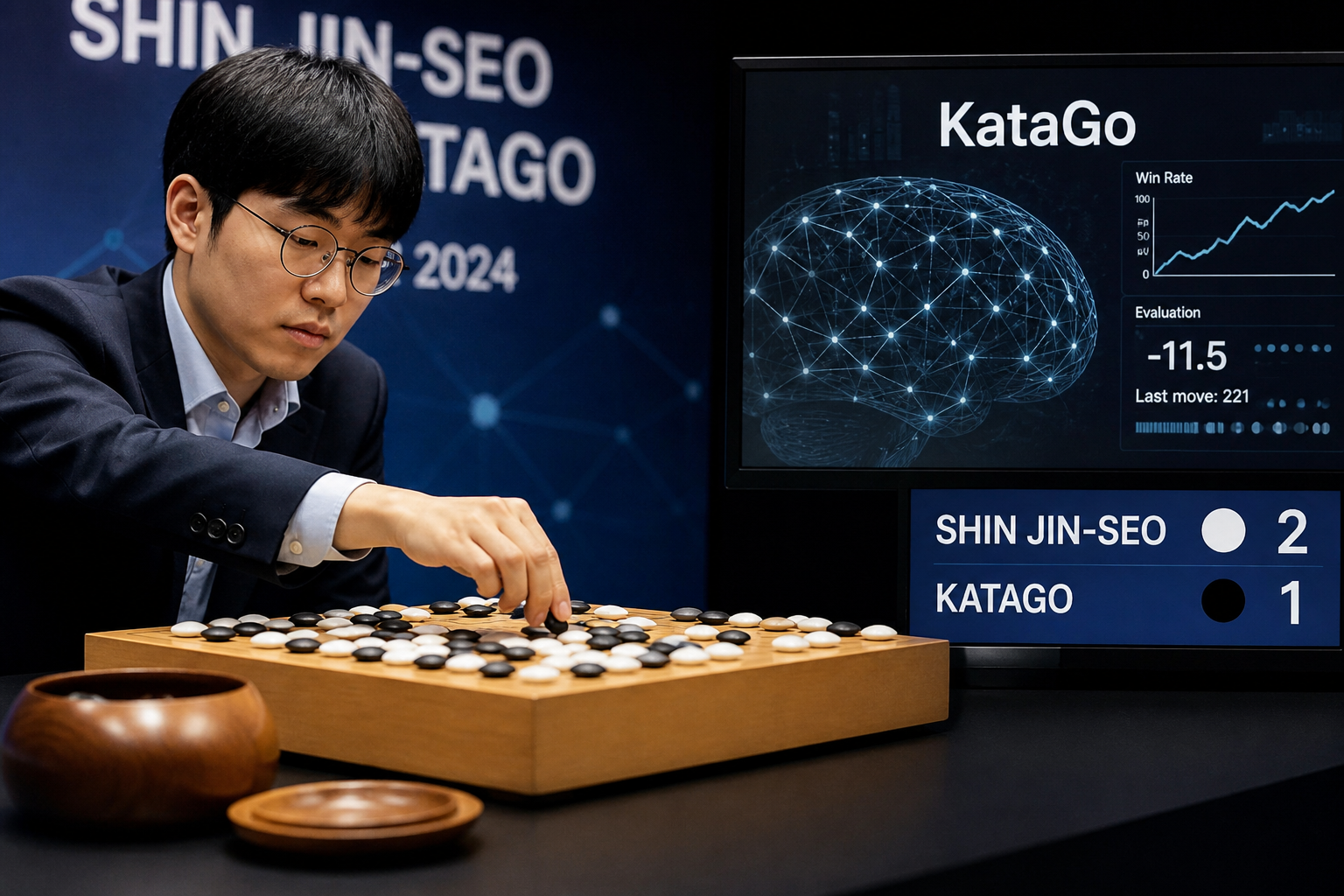 Shin Jin-seo Makes History, Defeats AI Engine KataGo with Two-Stone Handicap