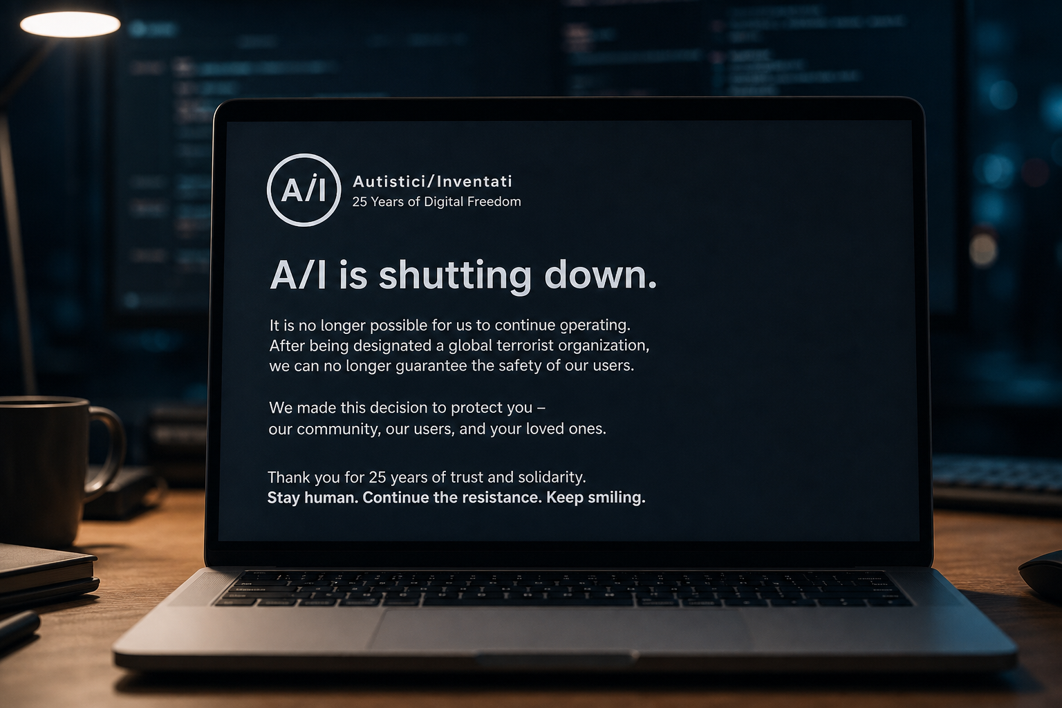 A/I Shuts Down Amid Terrorist Designation, Citing User Safety