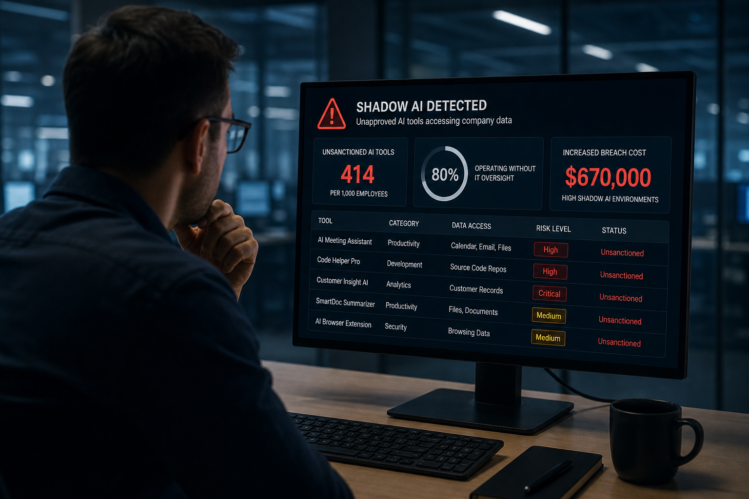 Shadow AI Lurks Inside Companies, Adding $670K to Breach Costs