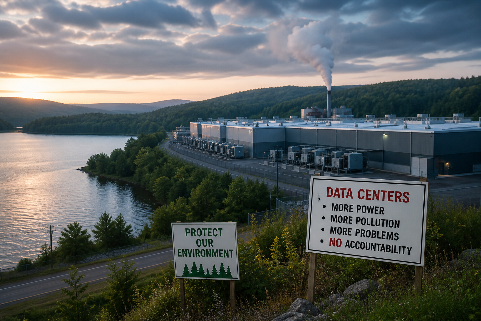 New York's $3.2 Billion AI Data Center Raises Concerns Over Accountability and Environmental Impact