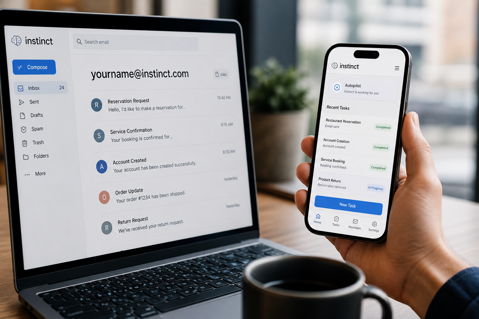 Instinct AI Assistant Unveils Dedicated Email Addresses for Seamless User Experience
