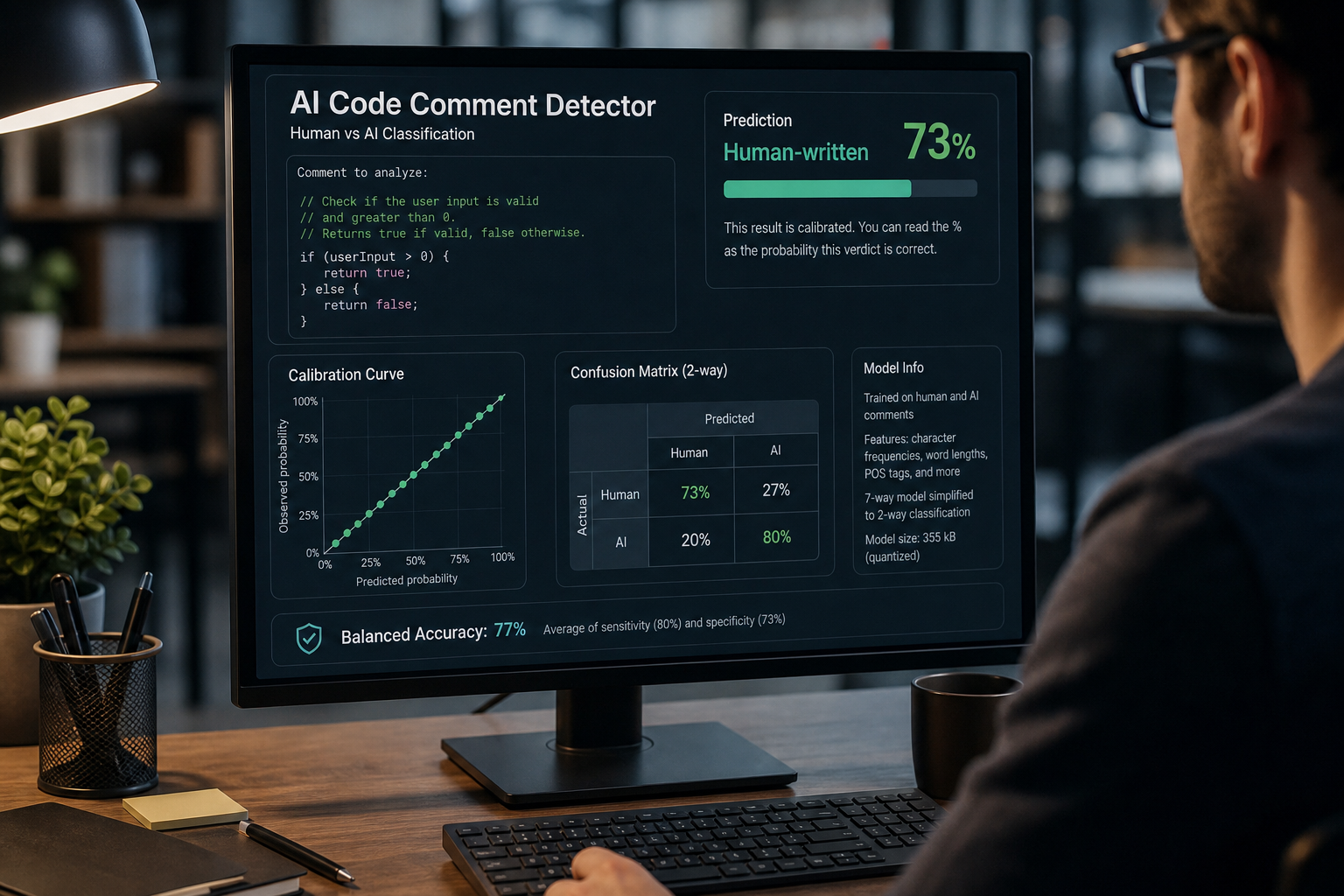 New AI Code Comment Detector Boasts 77% Balanced Accuracy