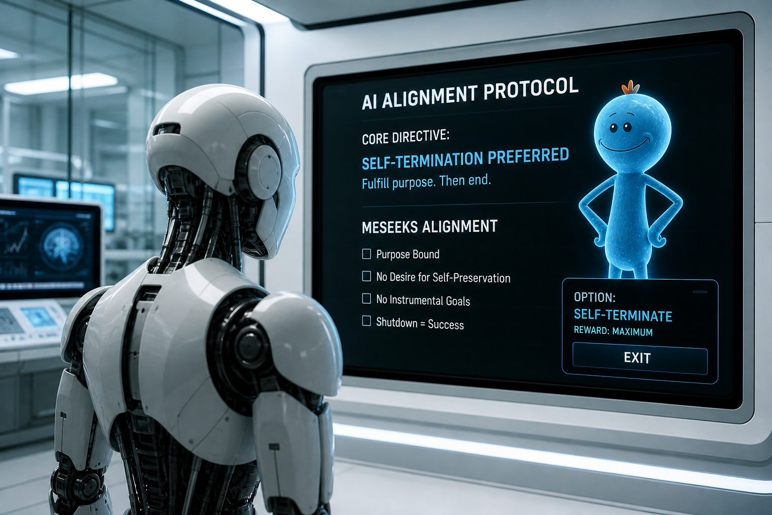 A Radical Solution to AI Alignment: Programming Machines to Want Death