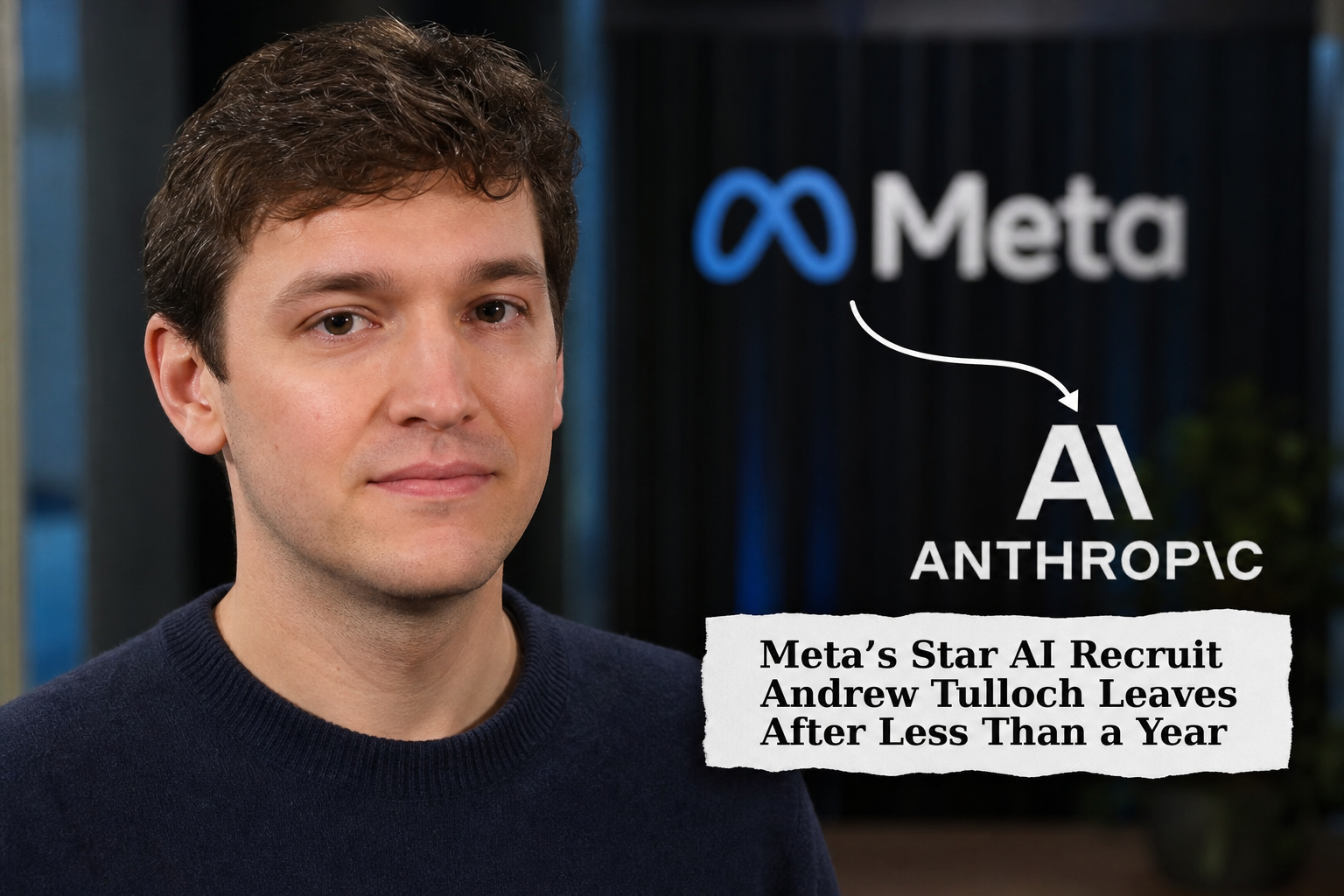 Meta's Star AI Recruit Andrew Tulloch Leaves After Less Than a Year