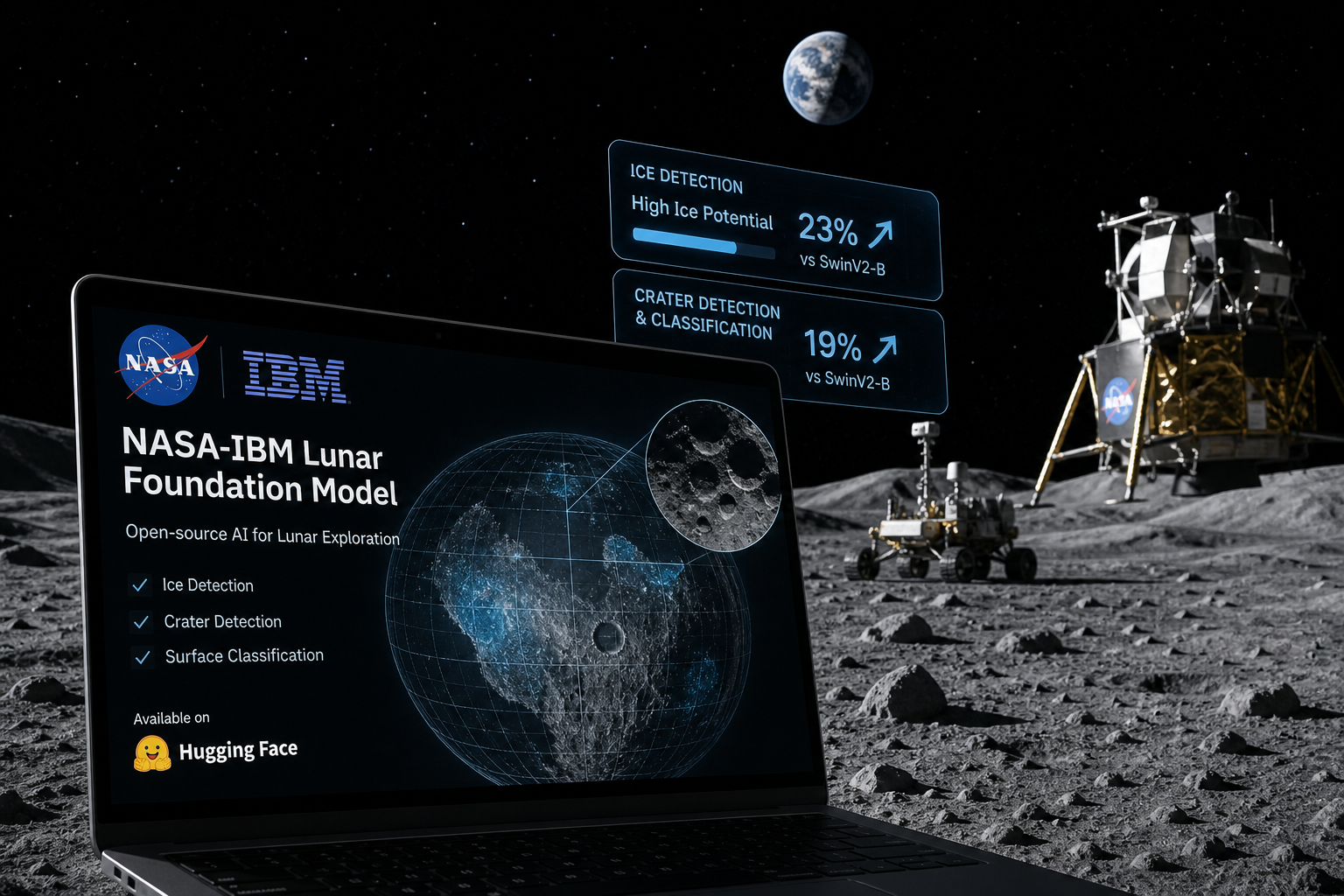 NASA and IBM Unveil Open-Source AI Model for Lunar Exploration