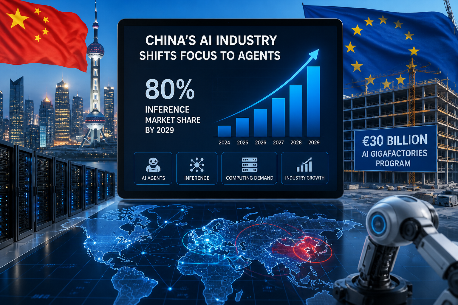 China's AI Industry Shifts Focus to Agents, Expects 80% Market Share by 2029