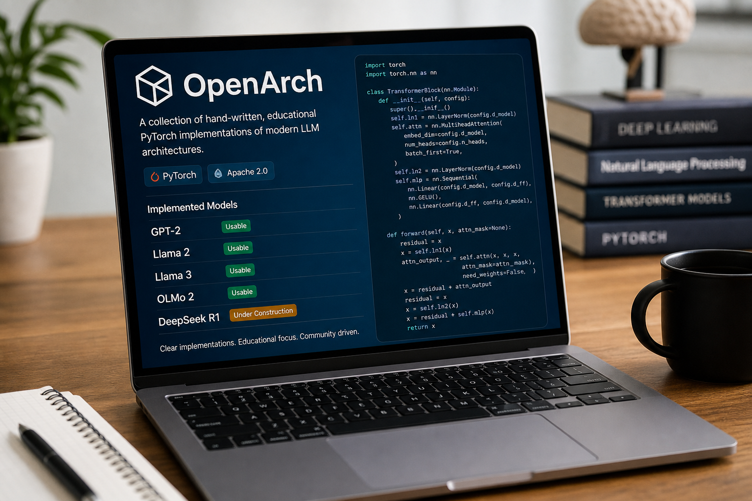 OpenArch Unveils PyTorch Implementations of Modern LLM Architectures