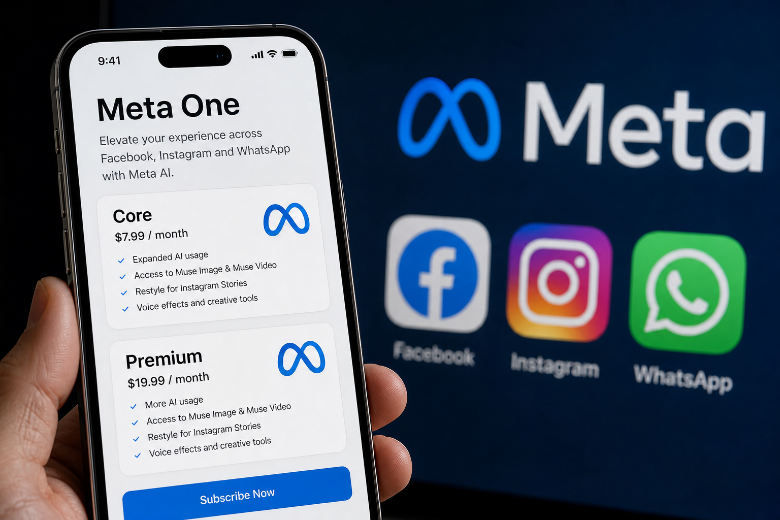 Meta Unveils AI-Focused Subscription Plans to Monetize its Muse AI Models