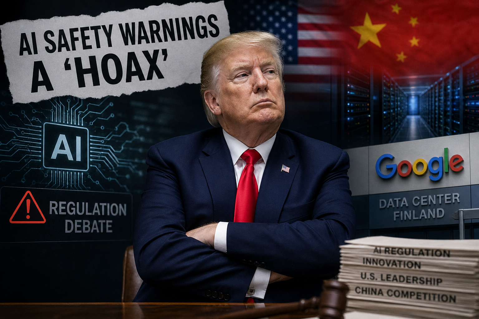 Trump Calls AI Safety Warnings a 'Hoax', Escalates Attack on Regulation