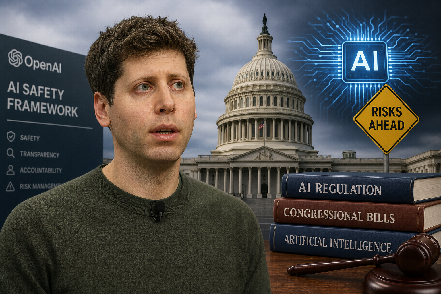 OpenAI CEO Sam Altman Calls for AI Safety Framework, Won't Wait for Congress