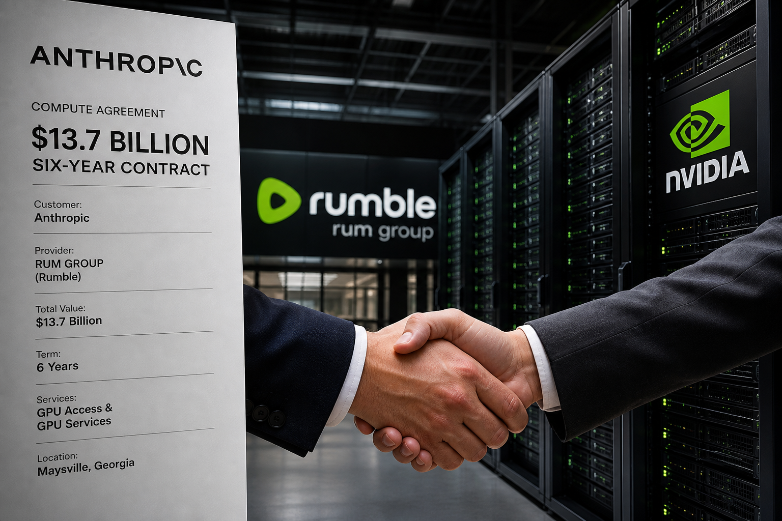 Anthropic Revealed as $13.7 Billion Compute Customer of Rum Group