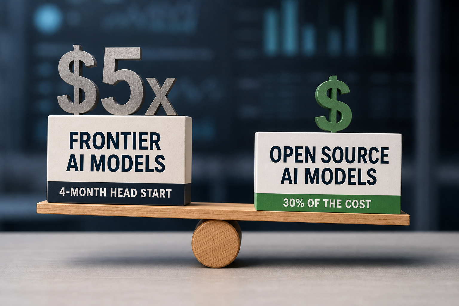 Paying for Frontier AI Models Offers 4-Month Head Start at 5x the Cost
