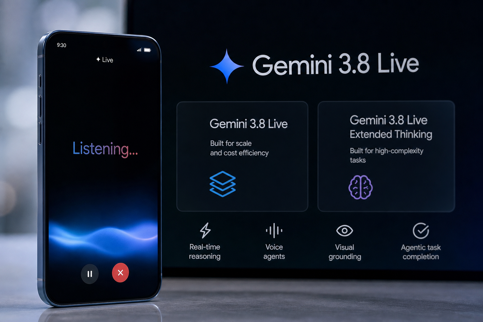 Google Introduces Gemini 3.8 Live and 3.8 Live Extended Thinking for Enhanced Voice Agents