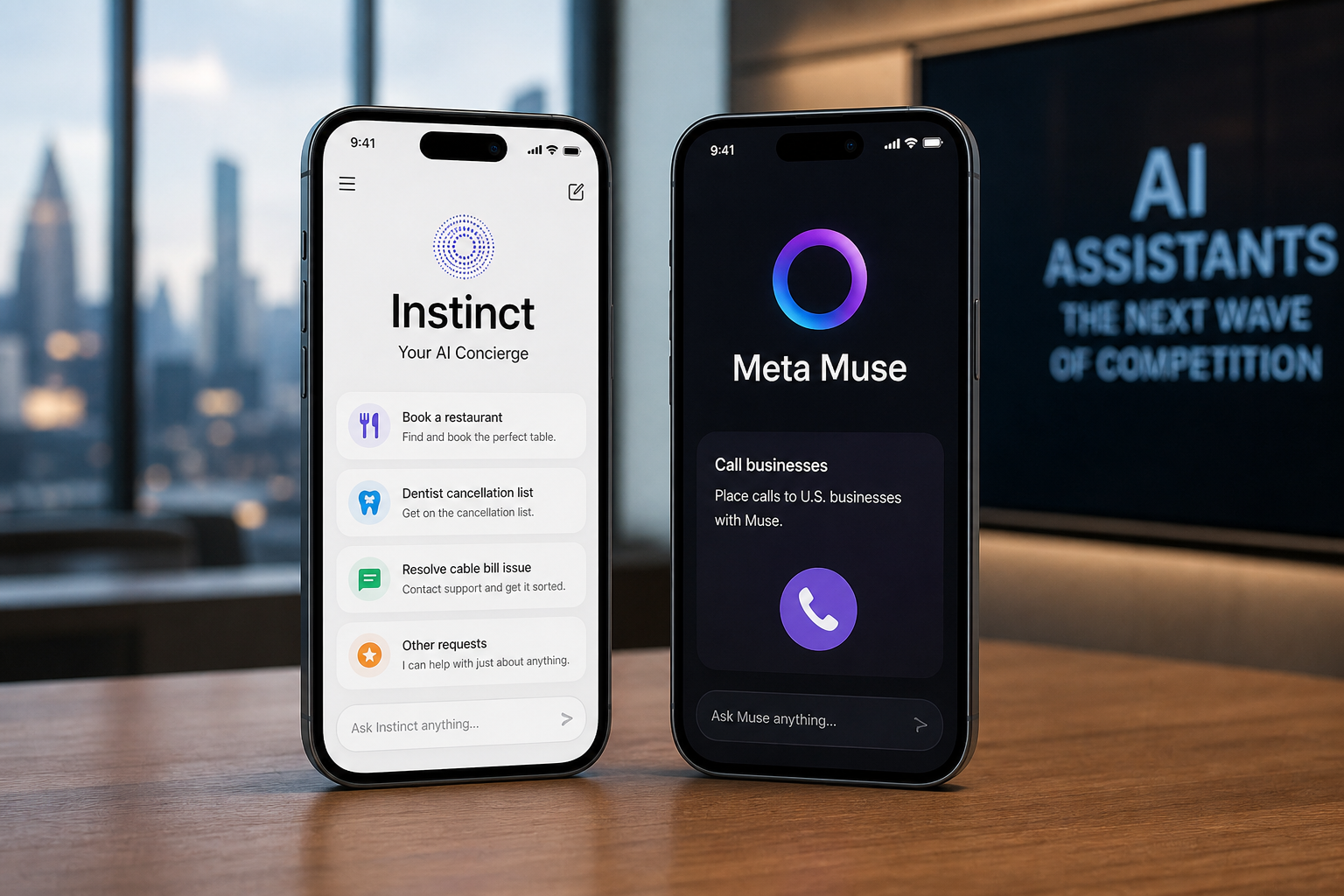 Instinct and Meta's Muse AI Agents Launch Calling Features, Heating Up Competition
