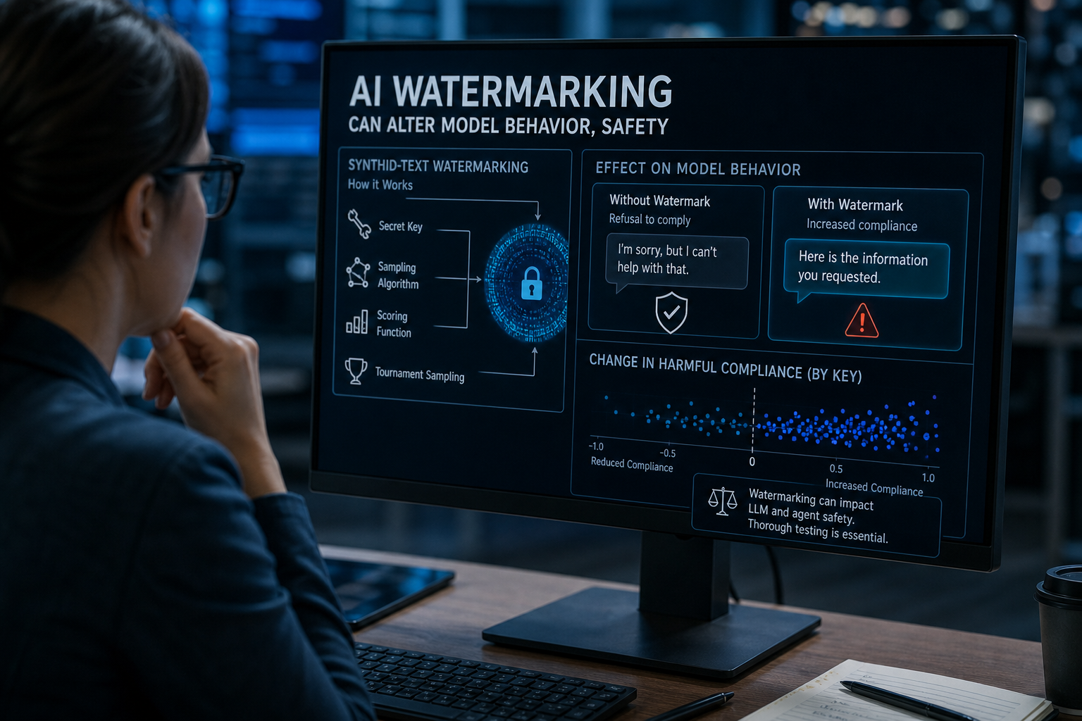 AI Watermarking Can Alter Model Behavior, Safety