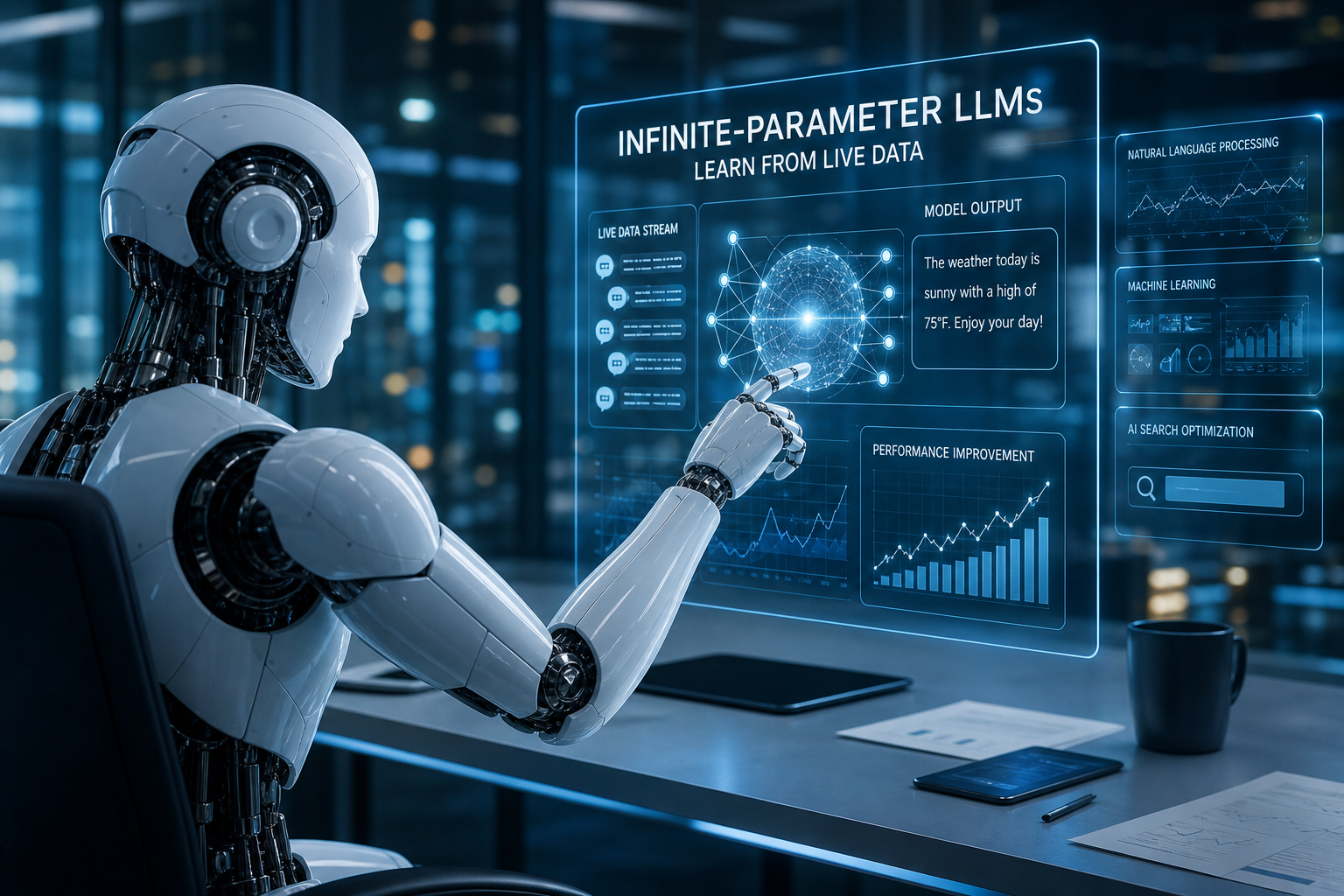 Breakthrough in AI: Infinite-Parameter LLMs Learn from Live Data