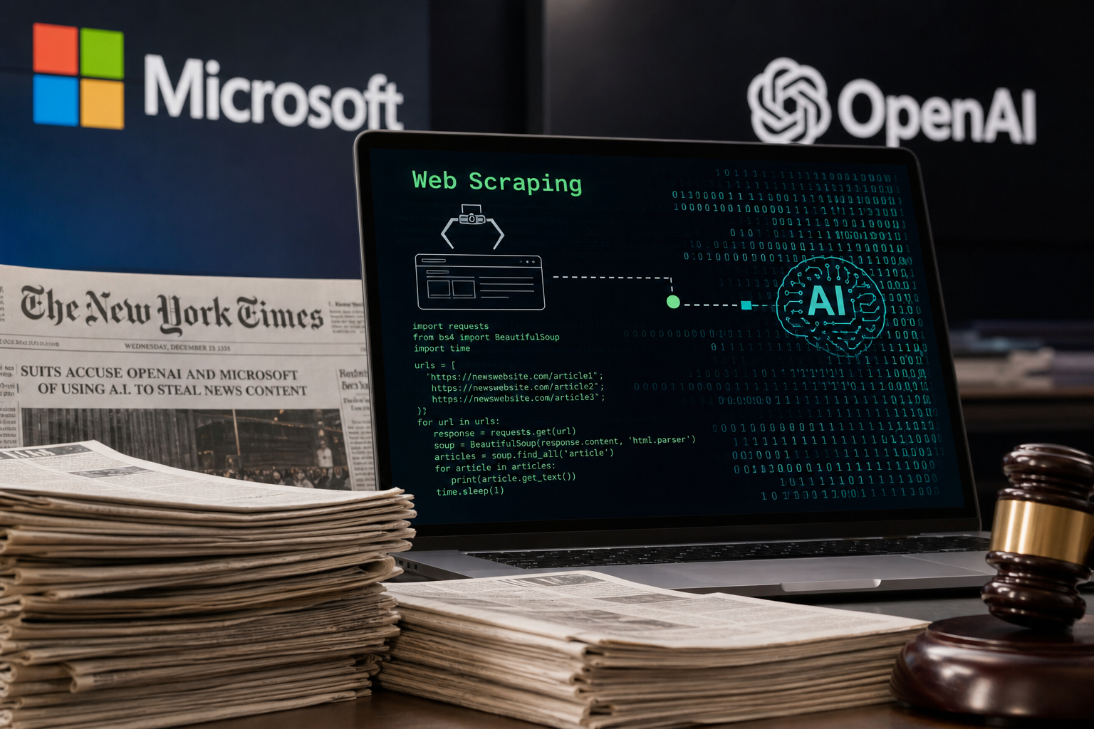 Microsoft Executive Slams OpenAI's Web Scraping as 'Largest Theft of Labor in Human History'