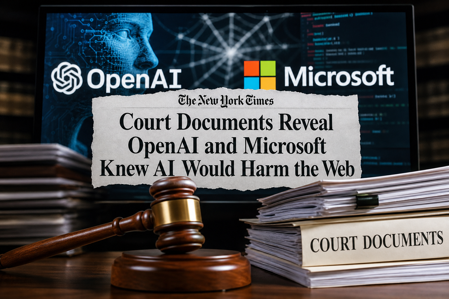 Court Documents Reveal OpenAI and Microsoft Knew AI Would Harm the Web