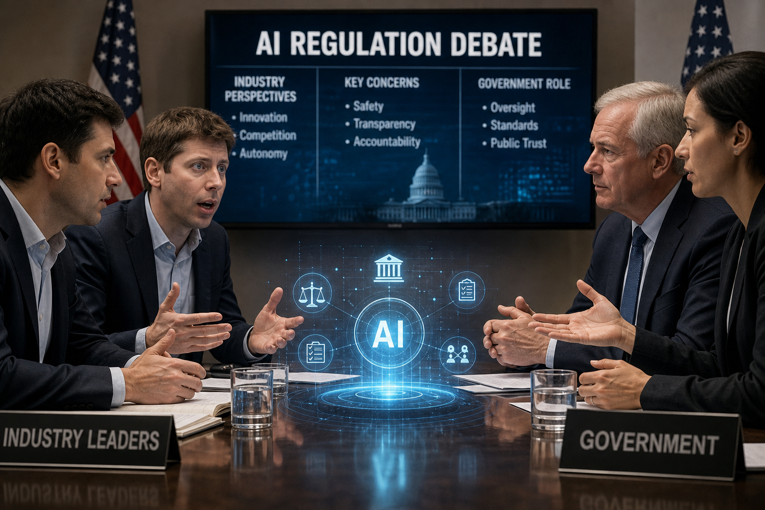 AI Regulation Debate Heats Up as Industry Leaders Weigh In