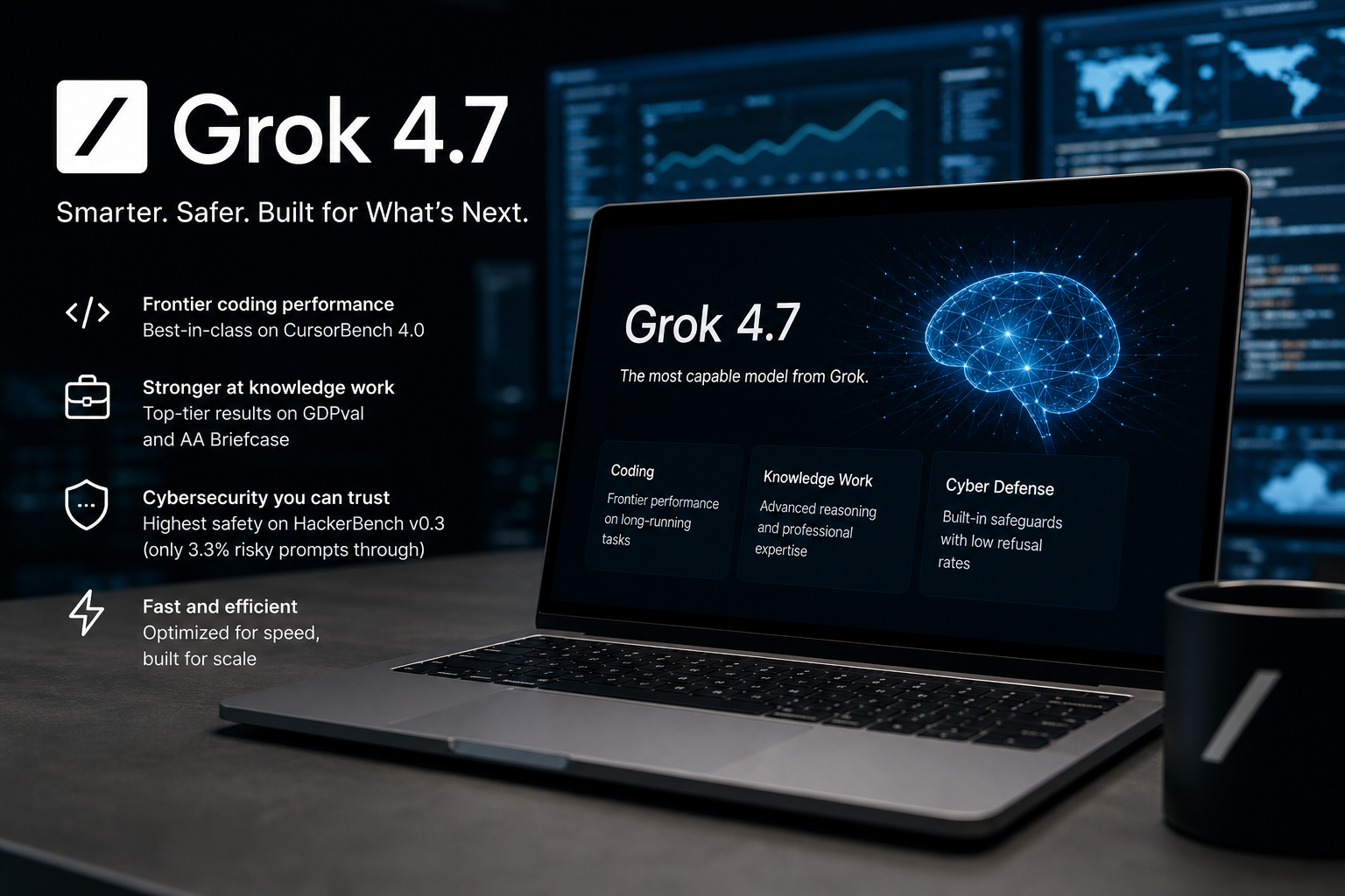 Grok 4.7 AI Model Released, Boosts Coding and Knowledge Work Capabilities