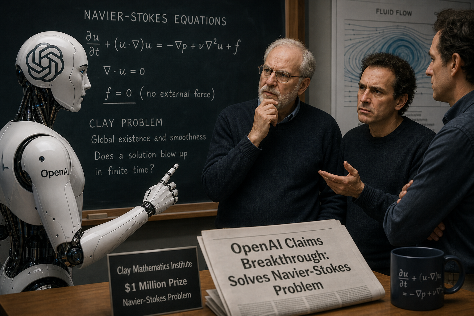 OpenAI's Navier-Stokes Solution Sparks Debate Over External Forces