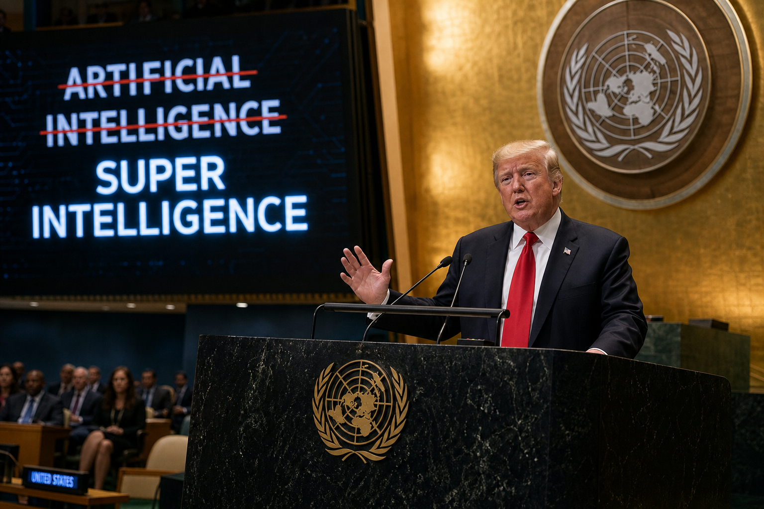 Trump Renames AI as 'Super Intelligence' in UN Speech, Vows to Encourage Tech