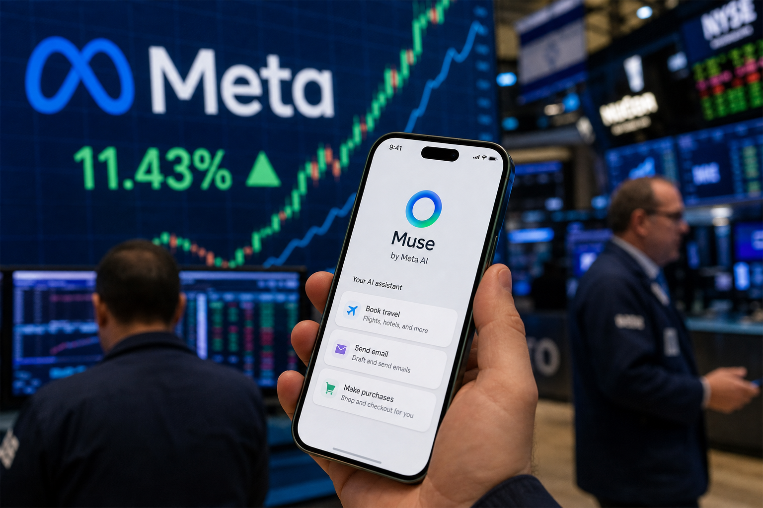 Meta Shares Soar 11% as Investors Bet Big on AI Agent Muse