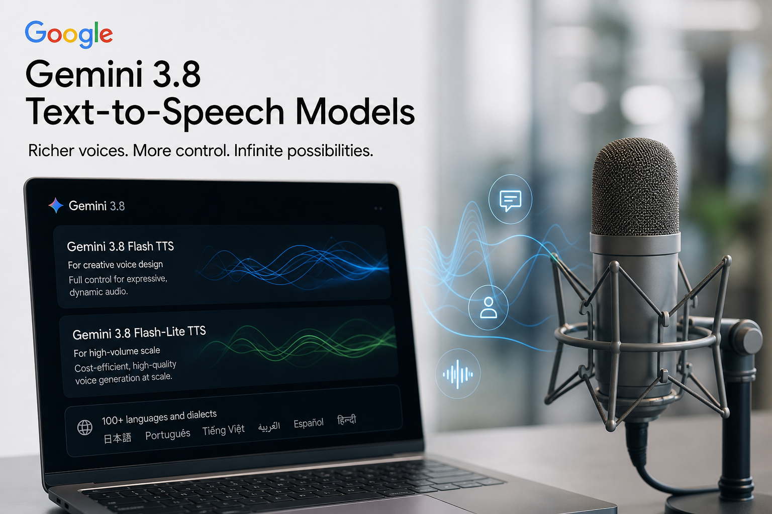 Google Unveils Gemini 3.8 Text-to-Speech Models for Richer Audio Experiences