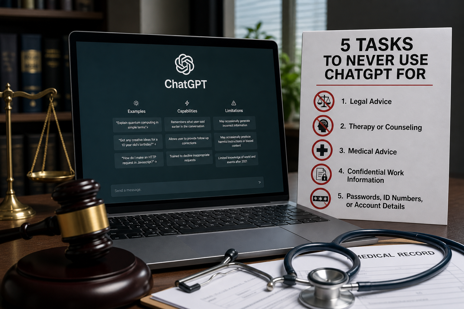 Five Tasks to Never Use ChatGPT For