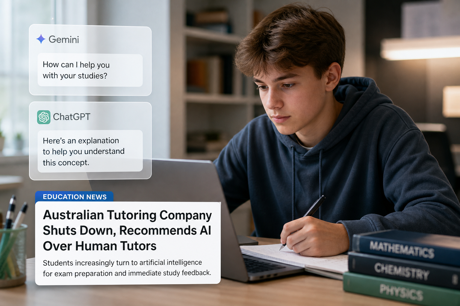 Australian Tutoring Company Shuts Down, Recommends AI Over Human Tutors
