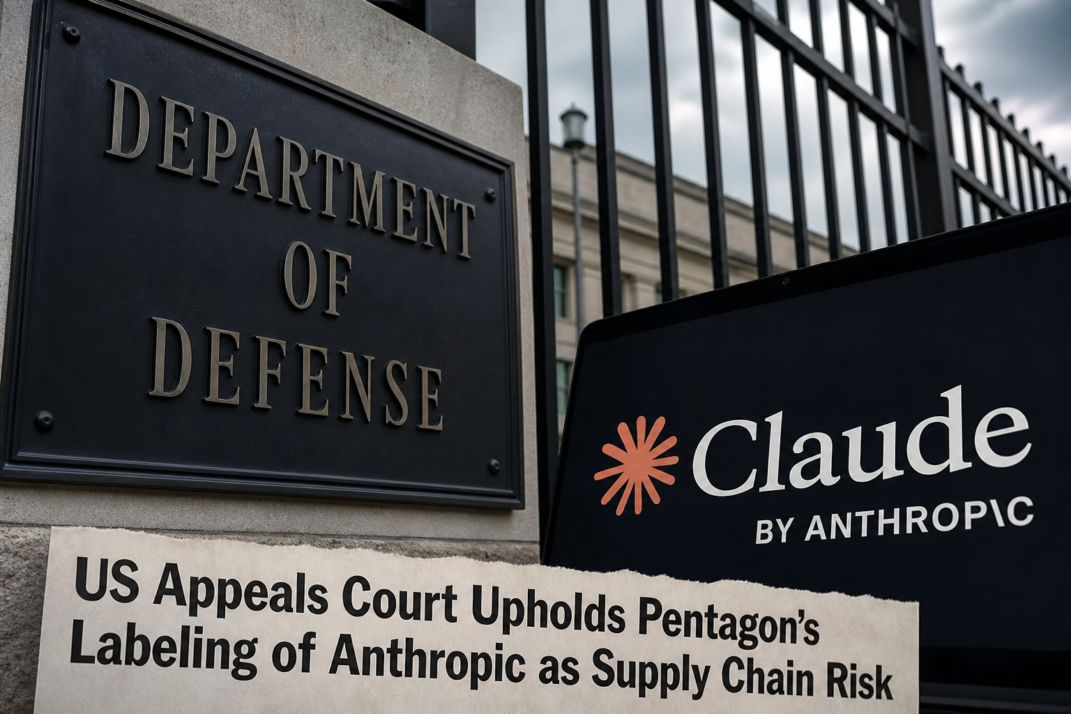US Appeals Court Upholds Pentagon's Labeling of Anthropic as Supply Chain Risk