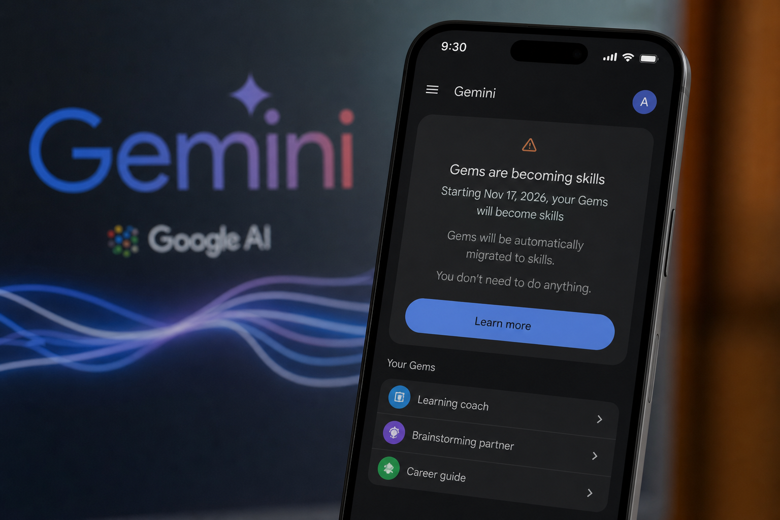 Google Shuts Down Gemini's Gems, Replaces with 'Skills'