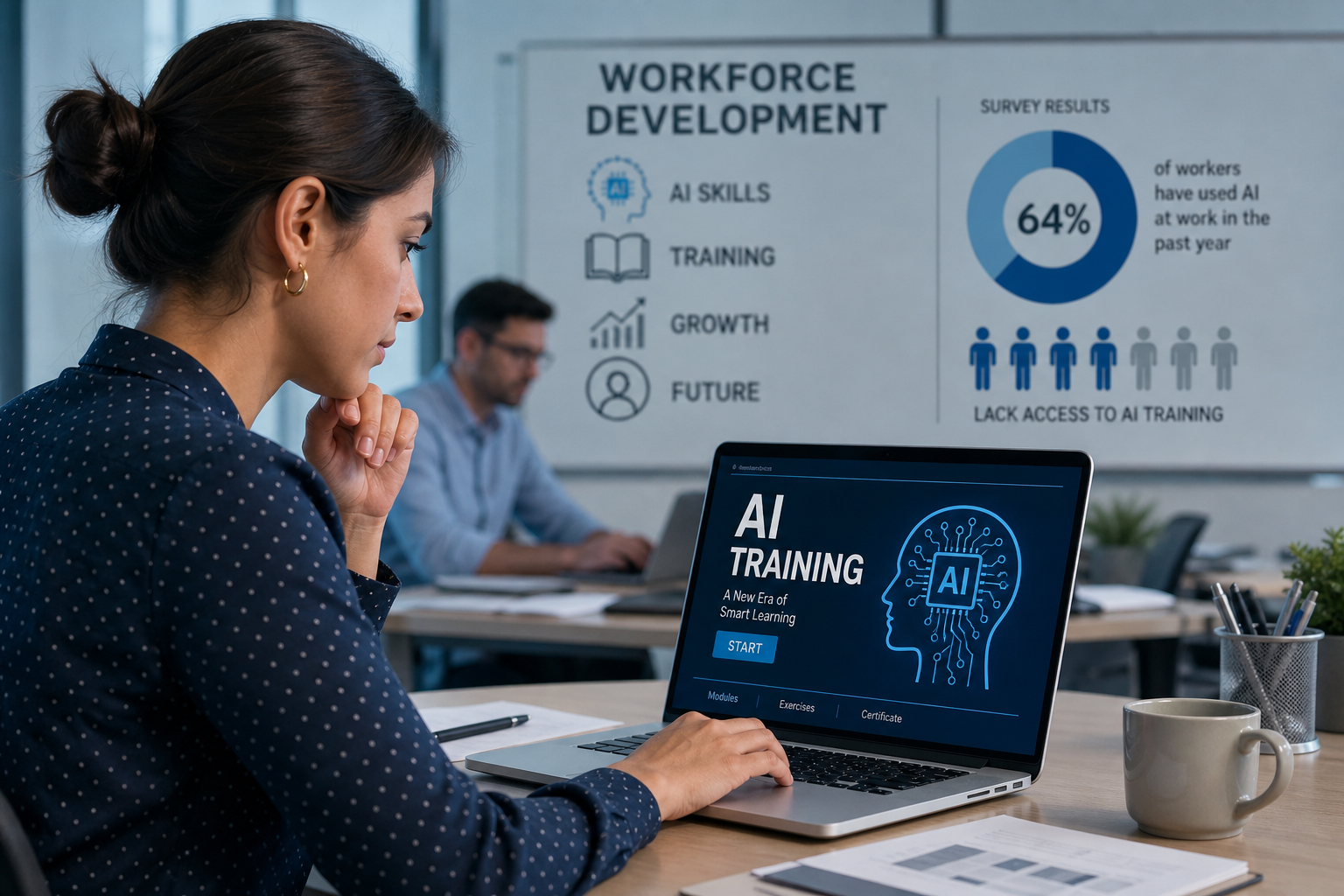 Majority of Workers Lack Access to AI Training, PwC Survey Finds