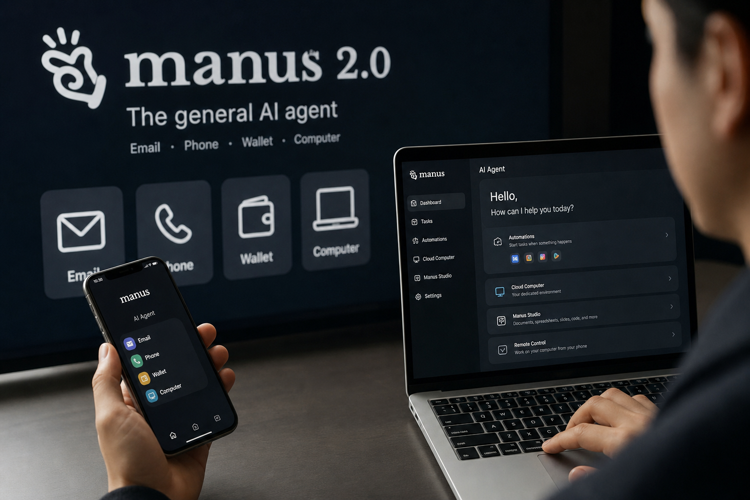 Manus Unveils AI Agents with Email, Phone, and Wallet Capabilities