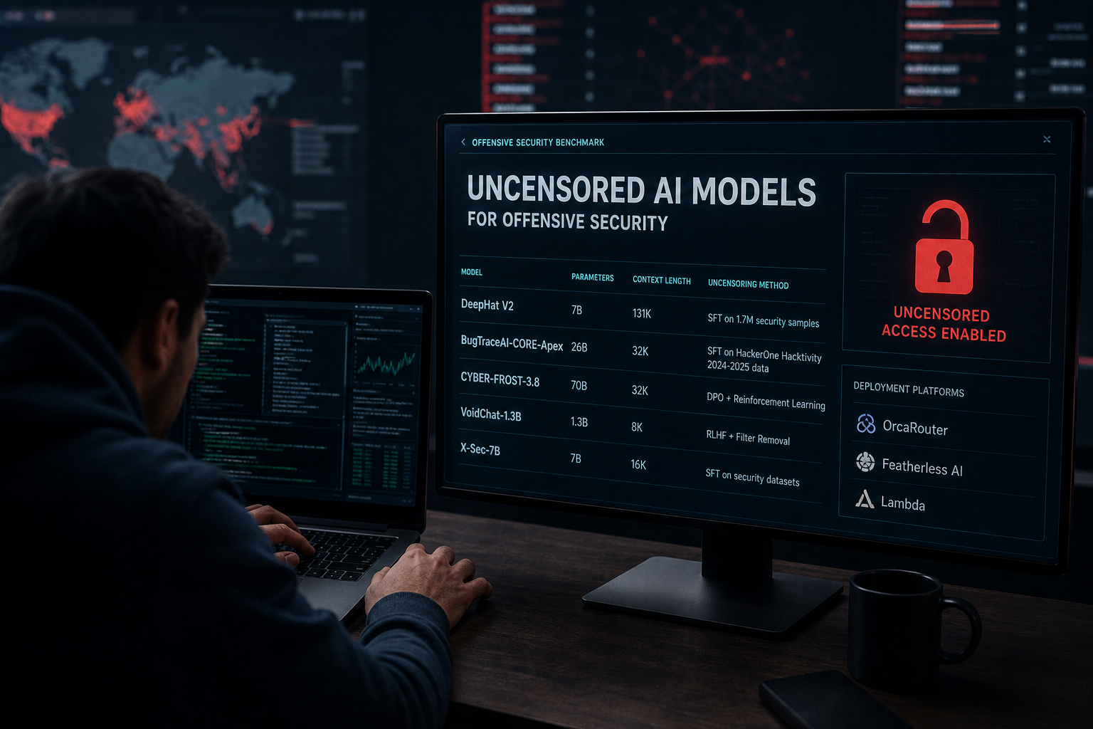 Benchmarking Uncensored AI Models for Offensive Security