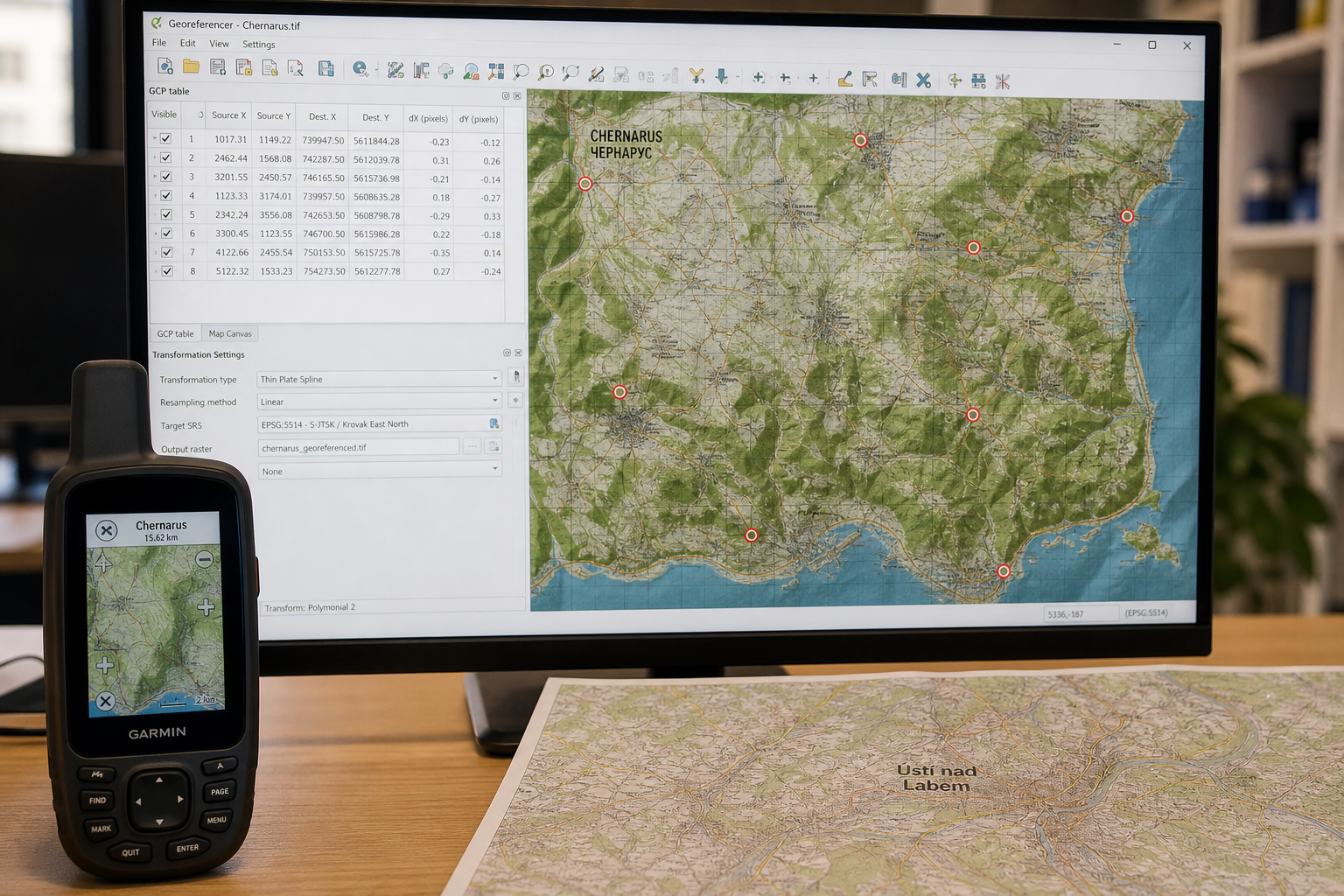 Georeferencing Chernarus: Bringing Fictional Maps to Life