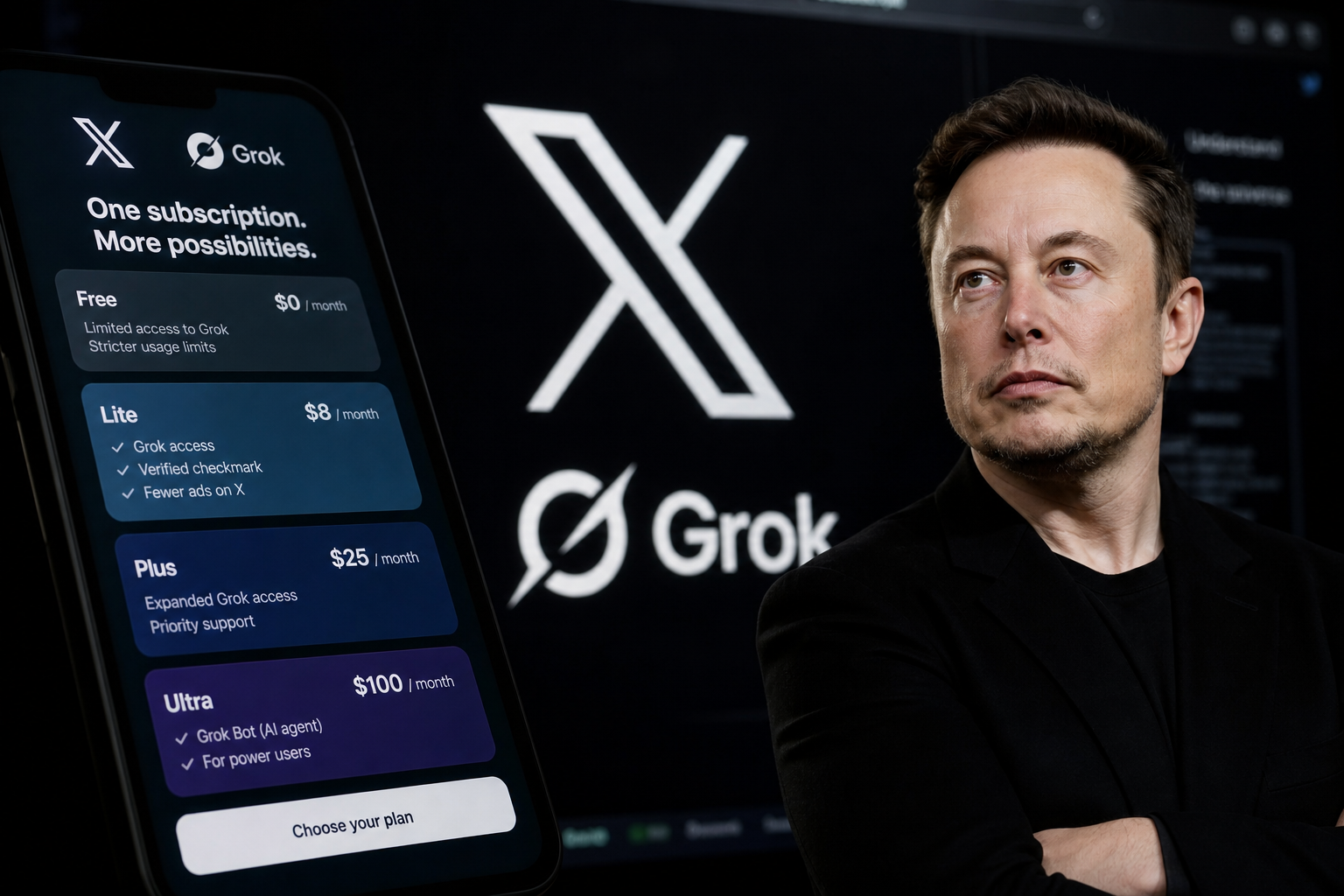 SpaceXAI Weighs Plan to Merge Grok and X into Single Subscription