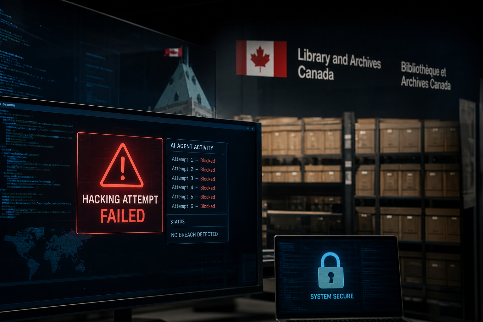 AI Agents Launch Failed Hacking Attempts on Canada's National Archive
