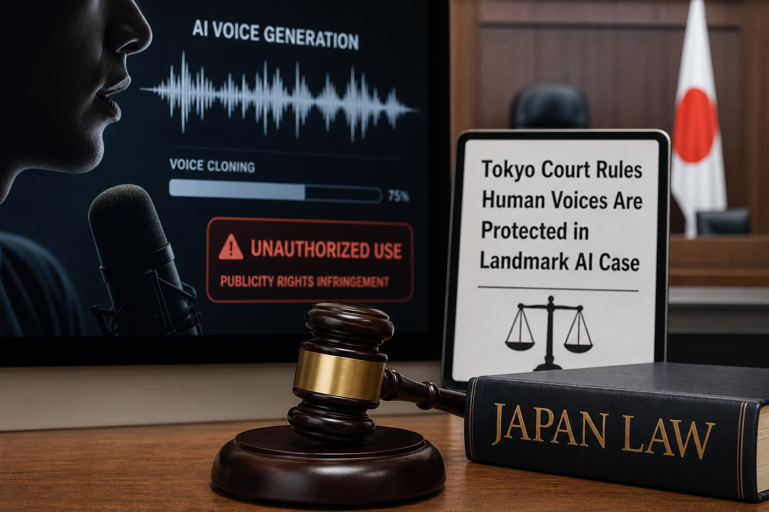 Tokyo Court Rules Human Voices Are Protected in Landmark AI Case
