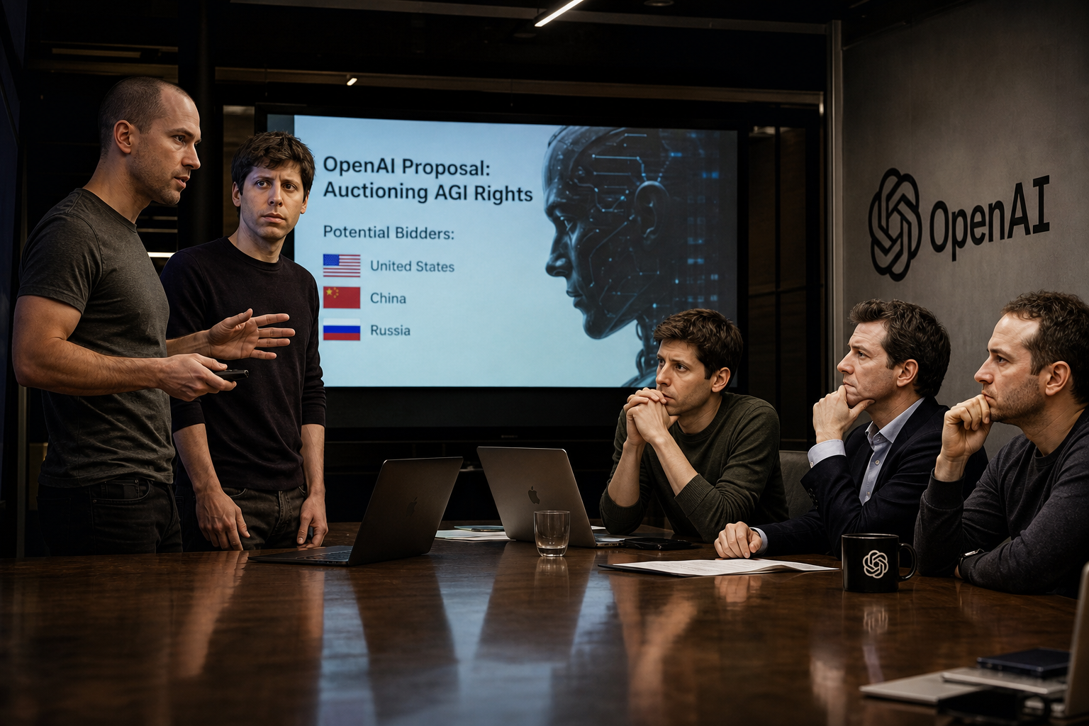 OpenAI's 2017 Plan to Auction AGI Rights to Governments Revealed
