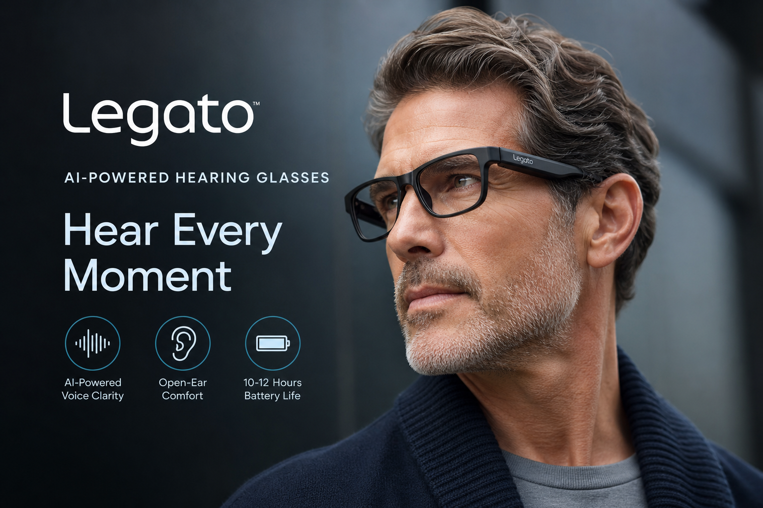 Legato Launches AI-Powered Hearing Glasses, Revolutionizing Hearing Care