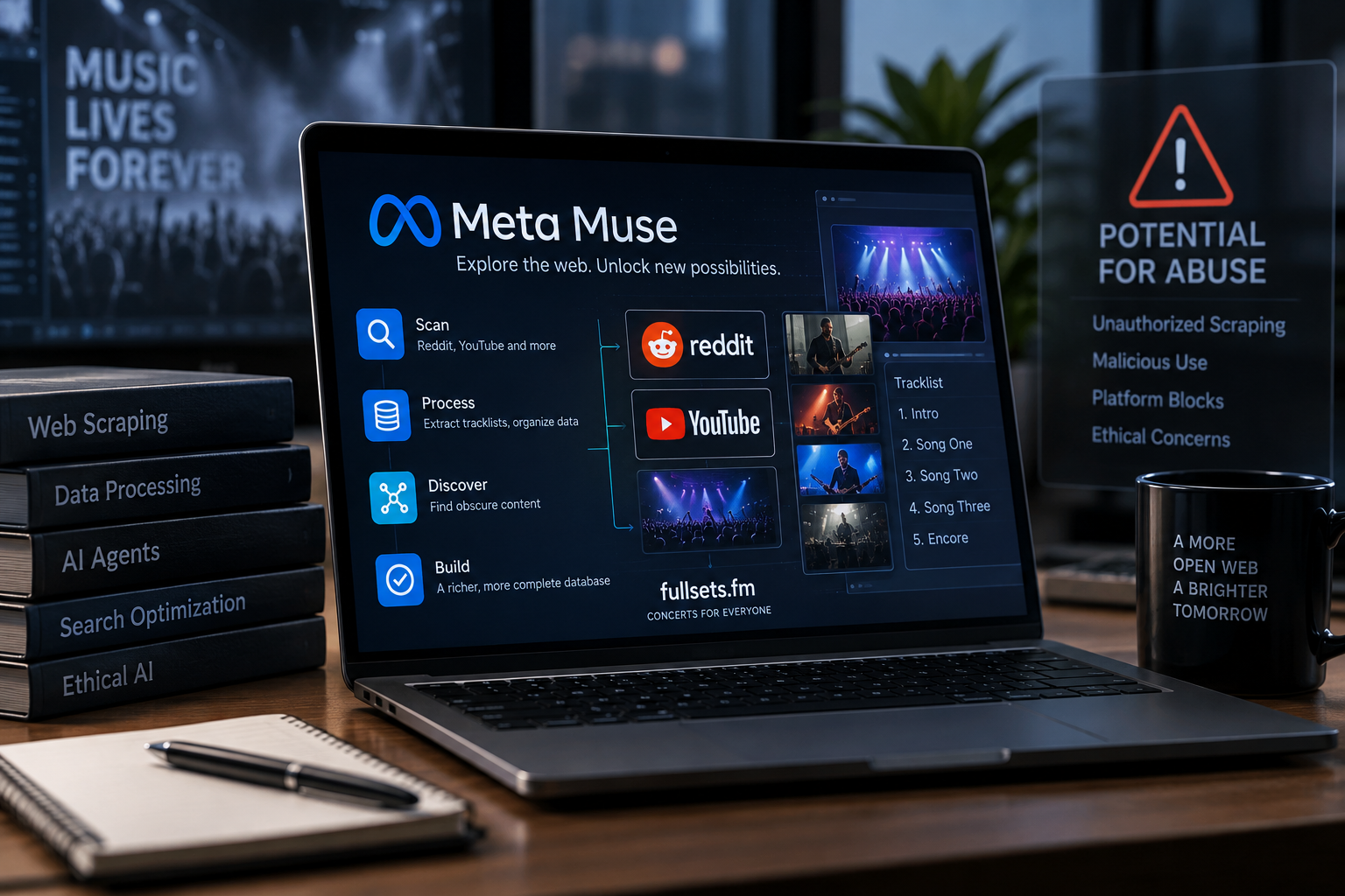 Meta's Muse Shines in Web Scraping, Raises Concerns Over Abuse
