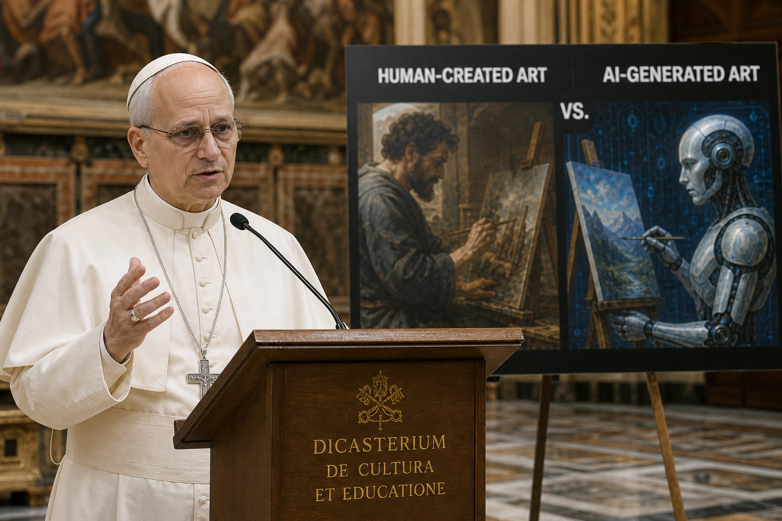Pope Leo XIV Denounces AI-Generated Art, Calls for Alliance with Artists